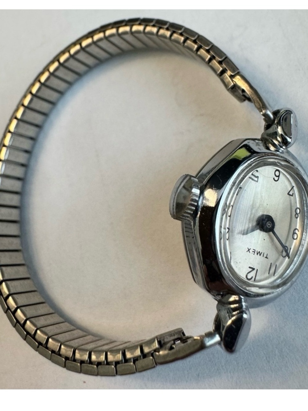 4 Timex Silver Tone Ladies Stretch Band Watches